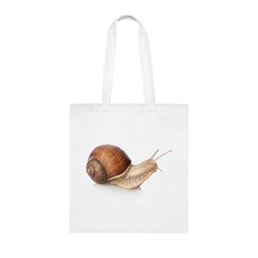 Imagem de Sacola de caracol, presente de caracol, bolsa de ombro de caracol, sacos reutilizáveis de caracol, ideia de presente de cesta de Natal de aniversário, presente para ela, presente para ele, bolsa feminina, Branco