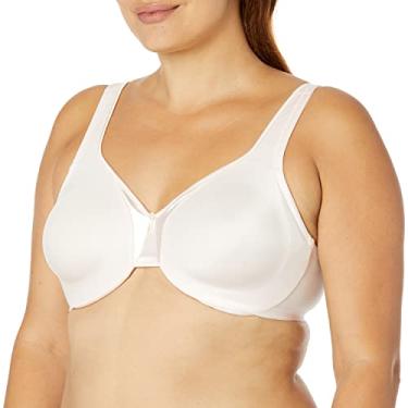Imagem de Warner's Sutiã feminino plus size exclusivo acolchoado suporte e conforto com aro sem forro cobertura total 35002a, Água de rosas, 42D