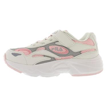 Imagem de Fila Hysteria 1999 Kd Girls Shoes Size 5.5, Color: Cream/Pink/Grey