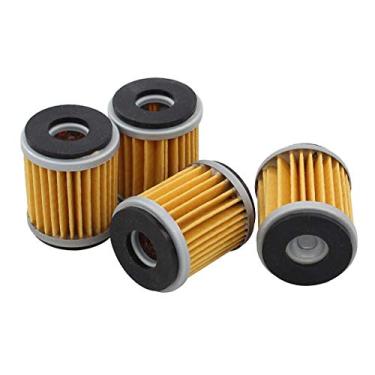 Imagem de Pacote de 4 filtros de óleo para Yamaha Raptor 250 YFZ450 WR450F XT250 YZ250 YFZ450X WR250F WR250R WR250X