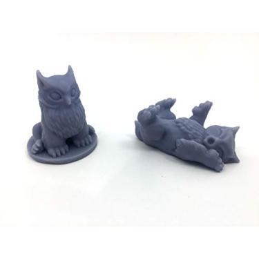 Imagem de HERO Creations - Ursidae Bubo- Pacote com 2 miniaturas para Dungeons and Dragons Pathfinder (cinza/sem pintura)