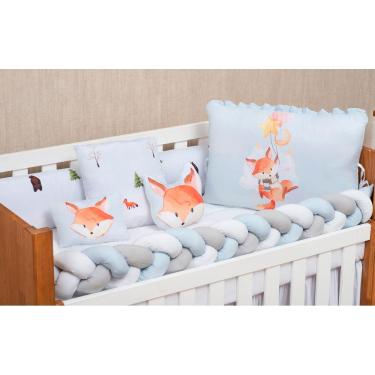 Imagem de Kit de Berço Americano 10Pçs Completo Fox Menino