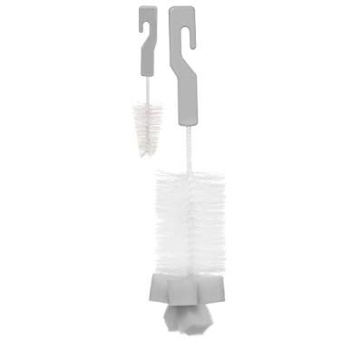 Imagem de Buba Kit Escovas Mamadeira E Bico Com Esponja Cinza