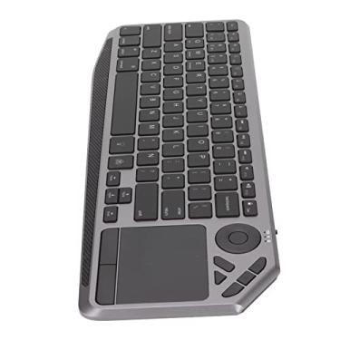 Imagem de Teclado sem fio com touchpad, bateria de lítio integrada 180mAh teclado de toque sem fio com controle preciso do cursor para multimídia