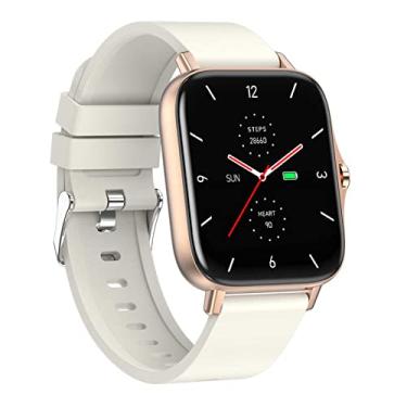 Imagem de Smart Watch Bluetooth Chamada Masculino Feminino Rastreador Fitness Smartwatch 1.7'' Full Touch Screen Monitoramento do Sono Rastreador Inteligente (Ouro) little surprise