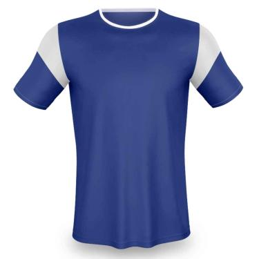 Imagem de AX Esportes Camisa para Futebol, 10, Royal/Branco