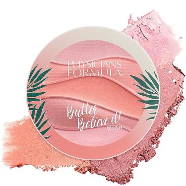 Imagem de Physicians Formula Butter Believe It Blush Makeup Powder, Pink Sands | Manteiga Murumuru | Para peles sensíveis | Testado por dermatologistas, clinicamente testado