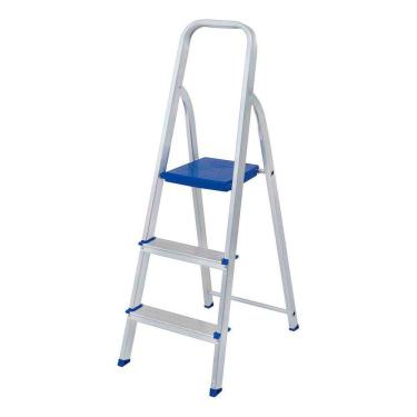 Imagem de Escada Alumínio 3 Degraus Uso Domestico 5101 - Mor