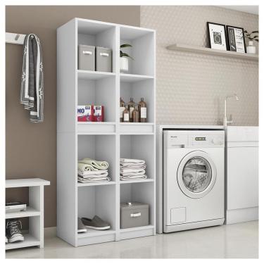 Imagem de Nicho Torre Multifuncional Para Lavanderia Branco Caemmun