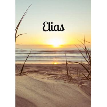 Imagem de ELIAS: 21 X 29,7 cm - Cahier petits carreaux personnalisé - 100 pages - A4 portrait - blanc