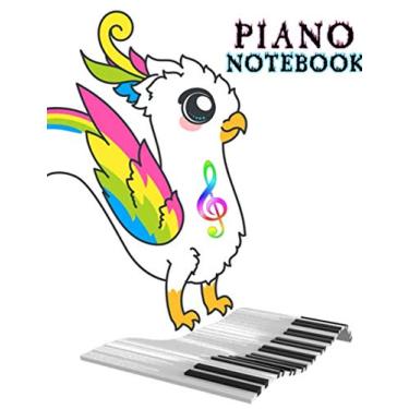 Imagem de Piano Notebook: 3 Stave Music Sheets For Kids