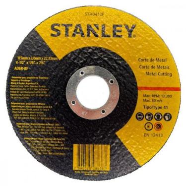 Imagem de Disco Corte Ferro Stanley 4.1/2"X1/8"X7/8"