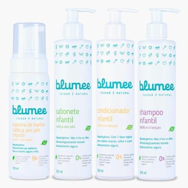 Imagem de Kit Tchibum banho Bebê e criança +Sabonete liquído da Cabeça aos Pés 250 ml + Espuma de Banho da Cabeça aos Pés 210 ml + Shampoo Suave 250 ml + Condicionador 250 ml