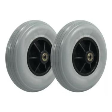 Imagem de Roda Dianteira Maciça 200x50mm Aro 8" Para Cadeira De Rodas PAR (2 unidades)