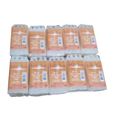 Imagem de Vela Palito Branca 12 altura x 1,5 espessura, grossa - 100un Parafina 100% Pura