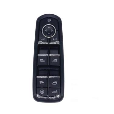 Imagem de IKUESM Power Master Window Control Switch Regulador Botão Levantador Compatível com Porsche Panamera Cayenne Macan Frente Esquerda Lado do Motorista 7PP959858(With Child Lock)
