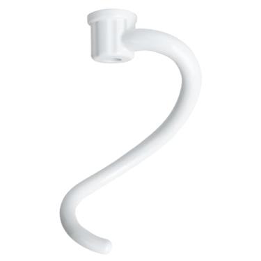 Imagem de Gancho de massa espiral de substituição para batedeira de cozinha – Gancho de massa revestido para K5SS K5A KSM5 KS55 Pro 600, acessório de massa para batedeira de cozinha, funciona com auxílio de