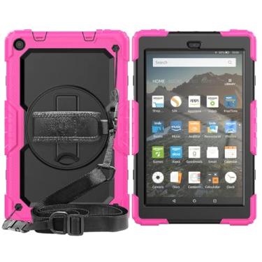 Imagem de Capa para tablet Kindle Fire HD 8plus 8.0 Fire HD 10 10.1 Kids Safe Silicon PC híbrida à prova de choque (Fire HD 10 10.1, BDBF-8)