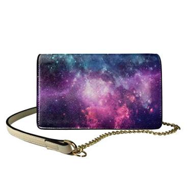 Imagem de GOSTONG You Are My Sunshine Bolsa feminina com estampa de girassol, bolsa mensageiro transversal para viagens e compras, Impressão de nebulosa galáxia, One Size