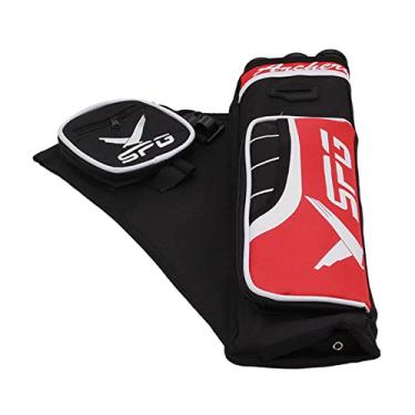 Imagem de Luzhengyang Suporte para aljava de quadril de 3 tubos, acessórios de caça, flecha, aljava, saco para treino ao alvo, cinto de peso portátil, ajustável, cintura ajustável, pendurado, arco recurvo,