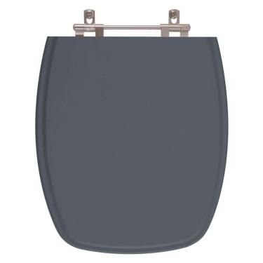 Imagem de Tampa de Privada em MDF Valentina Cinza Escuro para bacia Santamarina
