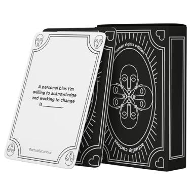 Imagem de Actually Curious: Human Rights Edition! Critical Thinking Discussion Cards - Questions for Conversations on Diversity, Social Justice, Mental Health, Team Building, Journaling Prompts