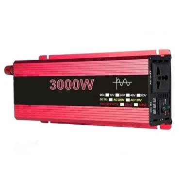 Imagem de 12v to 220v,3000W inversor de potência DC 12V 24V 48V 60V para 220V AC carregador de carro conversor, adequado para fonte de alimentação portátil para camping e uso de escritório