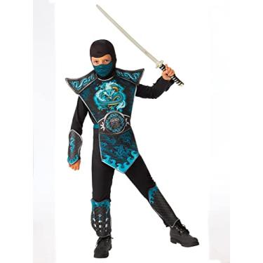 Imagem de Rubie's Boy's Blue Dragon Ninja Costume, Small