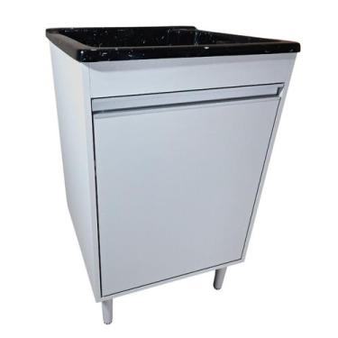 Imagem de Tanque fibra 40L Com Gabinete MDF 55cm Para Torneira de Mesa - EJV Sho