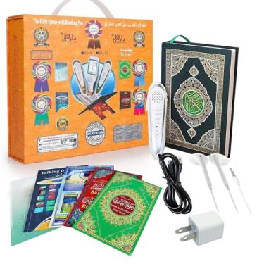 Imagem de Caneta de leitura Alcorão, AIPEBANI 16 GB, caneta leitor eletrônico palavra por palavra, gravador digital recarregável do Alcorão Sagrado, 25 recitadores e idiomas 6 livros, presente do Ramadã para