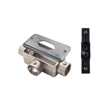 Imagem de Condulete T+Tampa 1 Mod Losangular Wetzel+Tomada Transmóbil