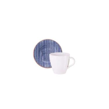 Imagem de Xícara para Café com Pires Abstratta em Porcelana 95ml - Tramontina