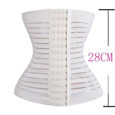 Imagem de Cinta Modeladora Feminina Das Famosas 28 Cm 4 Barbatanas Modelo 2  - S