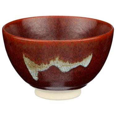 Imagem de DoMatcha - Tigela cerimonial, cerâmica tradicional japonesa Matcha chá verde Chawan, Red Soul