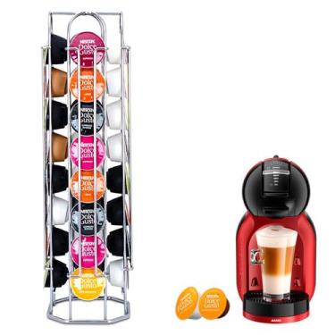 Imagem de Suporte Porta 32 Capsulas Torre Dolce Gusto Cromado Premium - JRD