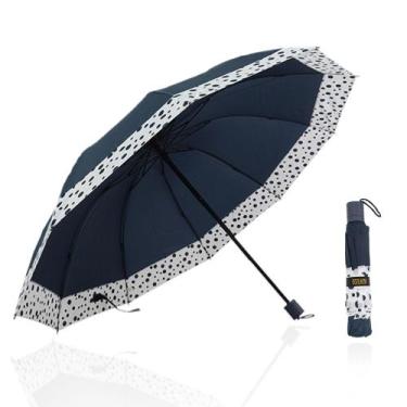 Imagem de Guarda Chuva Grande Manual Reforçado Contra Vento Cabe Na Bolsa  1023D