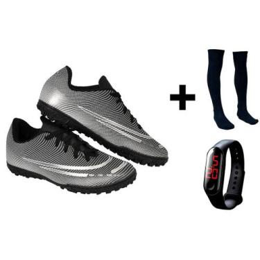 Imagem de Chuteira Society Adulto Juvenil Sosaite Campo Sintético Futebol Nova +
