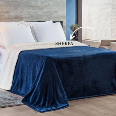 Imagem de Cobertor Queen Dupla Face Manta Sherpa e Flannel Alaska - Bia Enxovais