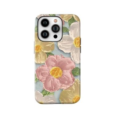 Imagem de LOQUPE Projetada para iPhone 15 Pro Max de 6,7 polegadas - Capa híbrida de policarbonato + TPU resistente, leve, fina, à prova de choque, capa protetora para mulheres, linda pintura a óleo retrô