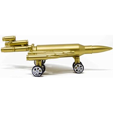 Imagem de Stephanie Imports Decoração de avião vintage - caixa de bala, caça militar com rodas funcionais - Modelo: aeronave - brinquedo pendente biplano