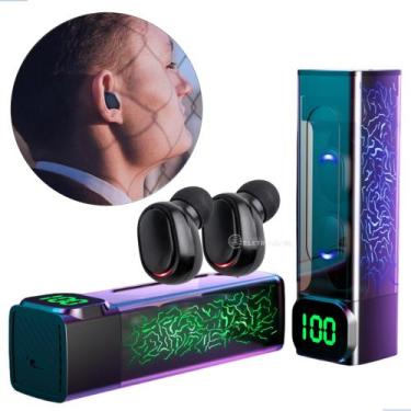Imagem de Fone De Ouvido Esportivo Bluetooth 5.3 Luzes LED Touch Sem Fio Confort