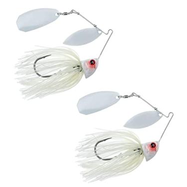 Imagem de Freedom Tackle Speed Freak Full Frame Largemouth Spinnerbait com lâmina Kilter | 14 g, boneco de neve, pacote com 2 (PN: 53207-2PK)