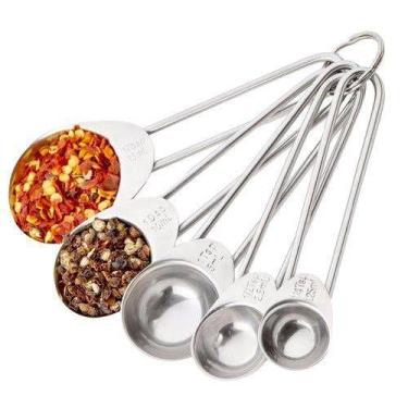 Imagem de Conjunto De Colher Medidora De Inox Com 5 Peças - Abb Mix