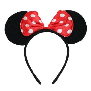 Imagem de Tiara da Minnie Vermelha com Laço - Extra Festas