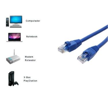 Imagem de Cabo De Rede Pacht Cord 19m Ethernet Rj45 Cat6 Preto 19 Mt - Deko