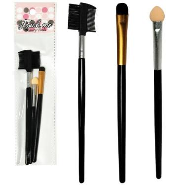 Imagem de Pincel para make / maquiagem e acessorios 3 pecas - 20 COMERCIAL