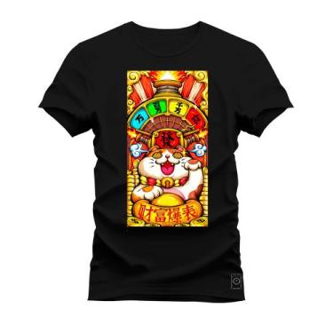Imagem de Camiseta Plus Size Algodão T-Shirt Premium Estampada Fortune - Nexstar