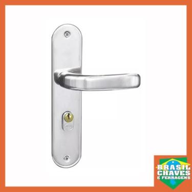 Imagem de Fechadura para porta de Entrada Externa STILO 434 Cromada 40mm MGM Maç