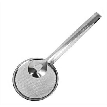 Imagem de Escumadeira Para Fritura C/pegador Em Inox 2 Em 1 Ke Home