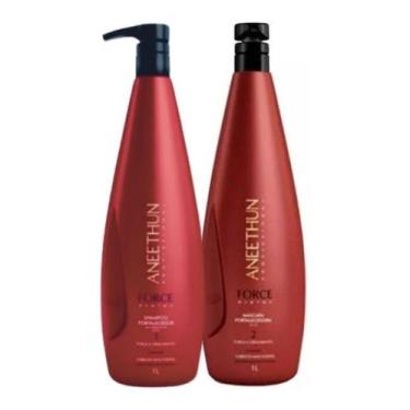 Imagem de Aneethun Kit Force System Shampoo E Máscara Litro